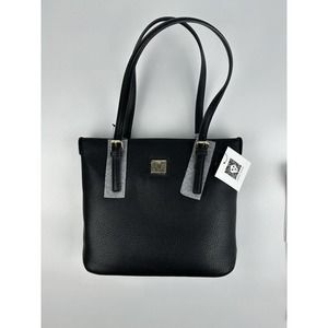 Anne Klein Purse Black Shoulder New Tote Bag Logo